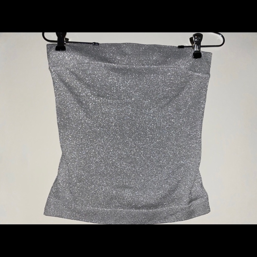 Silver Tube Top